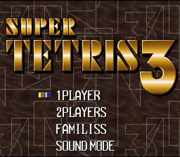 Super Tetris 3 (Japan) screen shot title